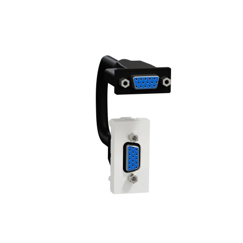 Розетка USB двойная 2.1А 2 модуля белый