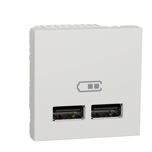 Розетка USB 1 модуль білий