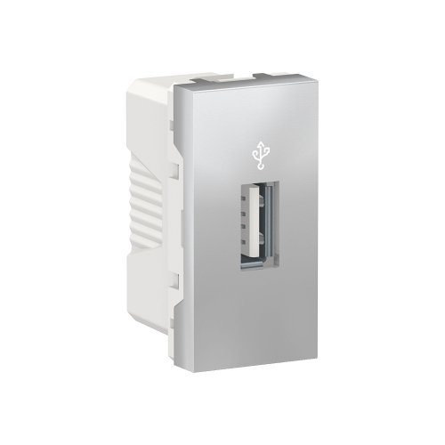 USB-коннектор 1 модуль алюминий