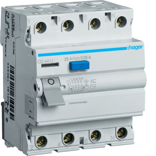 УЗО 4P 40A 30mA AC