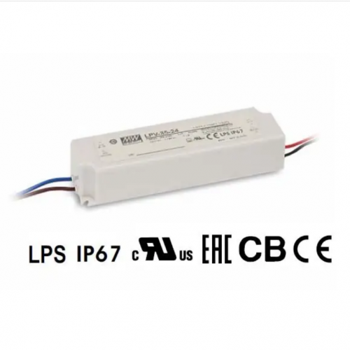 Блок питания Mean Well 36W DC24V IP67 (LPV-35-24)