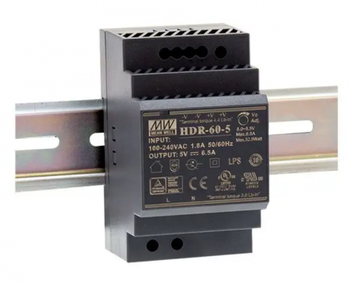 Блок питания Mean Well на DIN-рейку 54W DC12V (HDR-60-12)