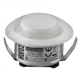 Світильник вбудований LED 3W 4200K 210Lm 85-265V d-43мм білий кругл.