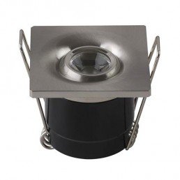 Світильник вбудований LED 1W 4200K 70Lm 85-265V d-40мм мат.хром кругл.