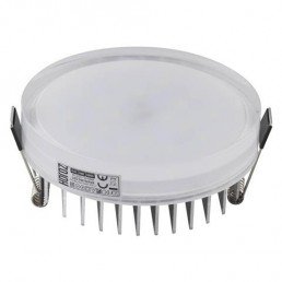 Светильник встраиваемый LED 9W 4200K 720Lm 85-265V d-102мм белый круг.