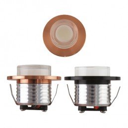 Світильник вбудований LED 3W 4200K 125Lm 85-265V d-47мм мідний кругл.
