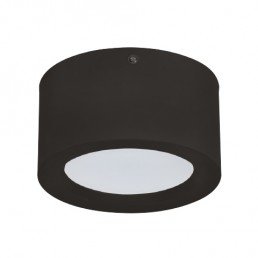 Светильник накладной LED 10W 4200K 700Lm 185-264V d-140мм h-75мм черный круг.