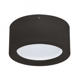 Світильник накладний LED 15W 4200K 1050Lm 185-264V d-180мм h-75мм чорний кругл.