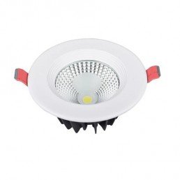 Світильник вбудований LED 5W 6400K 341Lm 85-265V d-90мм білий кругл.