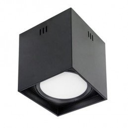 Светильник накладной LED 10W 4200K 700Lm 185-264V 136мм h-120мм черный квадрат.