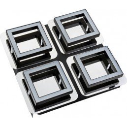 Светильник потолочный LED 4 * 5W 4000K 1200Lm 220-240V 250x250мм хром