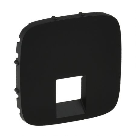Лицьова панель розетки RJ11 / RJ45 Антрацит, Valena ALLURE
