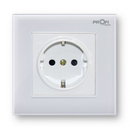 Розетка із заземленням Profi therm Singl Snow White