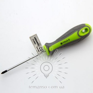 Викрутка LEMANSO PH0x75 LTL40001 сіро-зелена