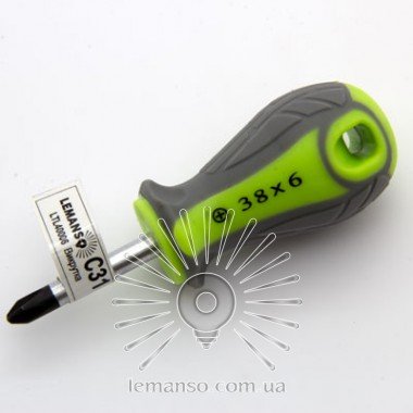 Викрутка LEMANSO PH6x38 LTL40006 сіро-зелена