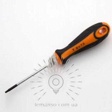 Викрутка LEMANSO T08x75 LTL50002 помаранчево-чорна