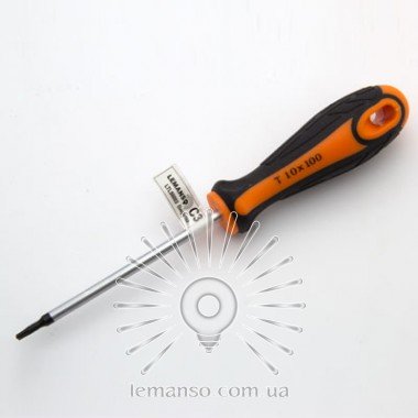 Викрутка LEMANSO T10x100 LTL50003 помаранчево-чорна