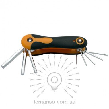 Набір розкладних шестигранних ключів 7шт. LEMANSO LTL10006