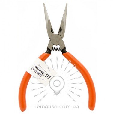 Довгогубці прямі LEMANSO 5" LTL20047 помаранчеві, CRV55