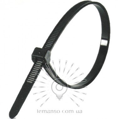 Кабельні стяжки Lemanso 150x3,5мм чорні (100шт.)