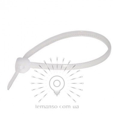 Кабельні стяжки Lemanso 250x3,5мм білі (100шт.)
