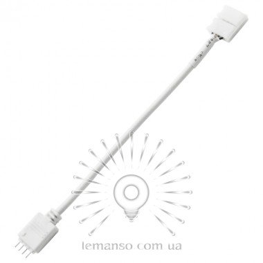 З'єднувач для LED стрічки RGB Lemanso 4pin (штекер + затискач) провід 15см/ LMA9418