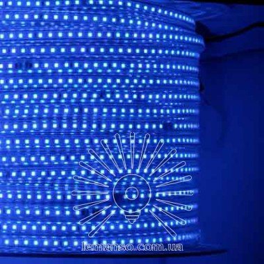 Дюралайт-стрічка LEMANSO 120LED IP68 синя 230V 10W/м 720LM / LM847