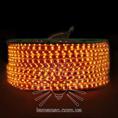 Дюралайт-стрічка LEMANSO 60LED IP68 жовта 230V 5W / м 360LM / LM588