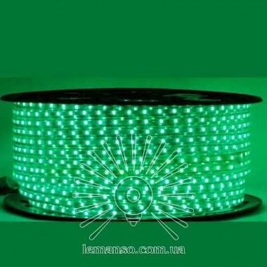 Дюралайт-стрічка LEMANSO 60LED IP68 зелена 2835SMD 230V 5W / м 360LM / LM588
