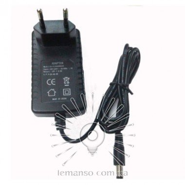 Блок живлення LEMANSO для LED ленти 36W 12V IP33 +кабель 2м / LM831