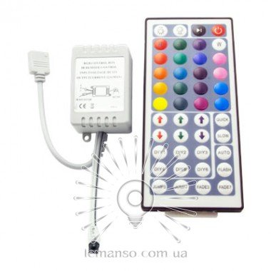 Контролер LEMANSO для LED стрічки RGB з пультом 12V 72W (44 ключі) / LM9502