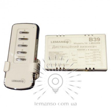 Пульт Lemanso до світлодіодної люстри 4 канали 1000W 30м / LMA048
