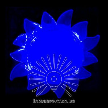 Нічник Lemanso Сонце блакитний 4 LED / NL151