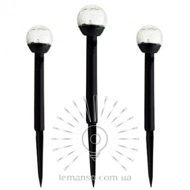 Світильник LED газон Lemanso без вимик., 1LED RGB IP44 6міс. / CAB118 пластмаса