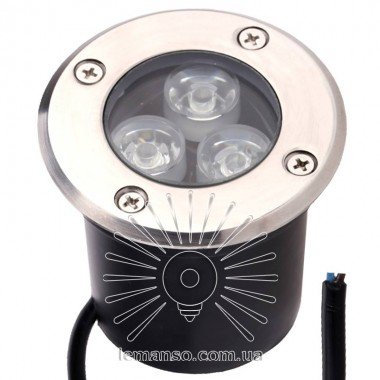 Світильник LED тротуарний Lemanso 3LED RGB 3W 150LM / LM12