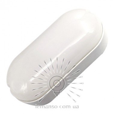 Світильник LED Lemanso 15W овал білий 180-265V 1200LM 6500K "Меридіан" IP65 / LM905