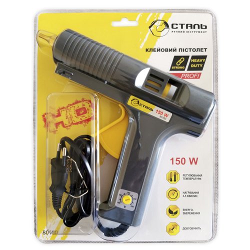 Клейовий пістолет Сталь PROFI 150W 80160